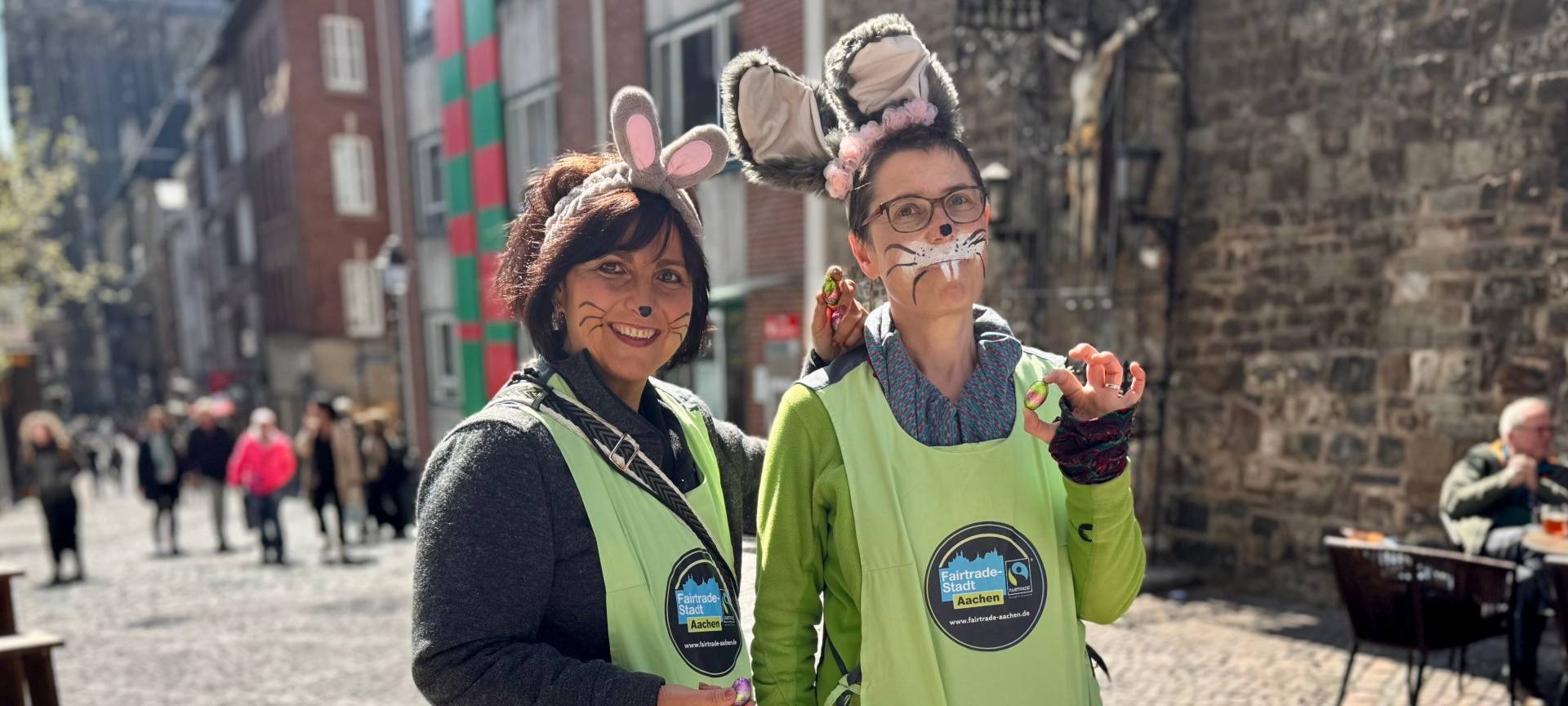 Faire Ostergrüße in Aachen