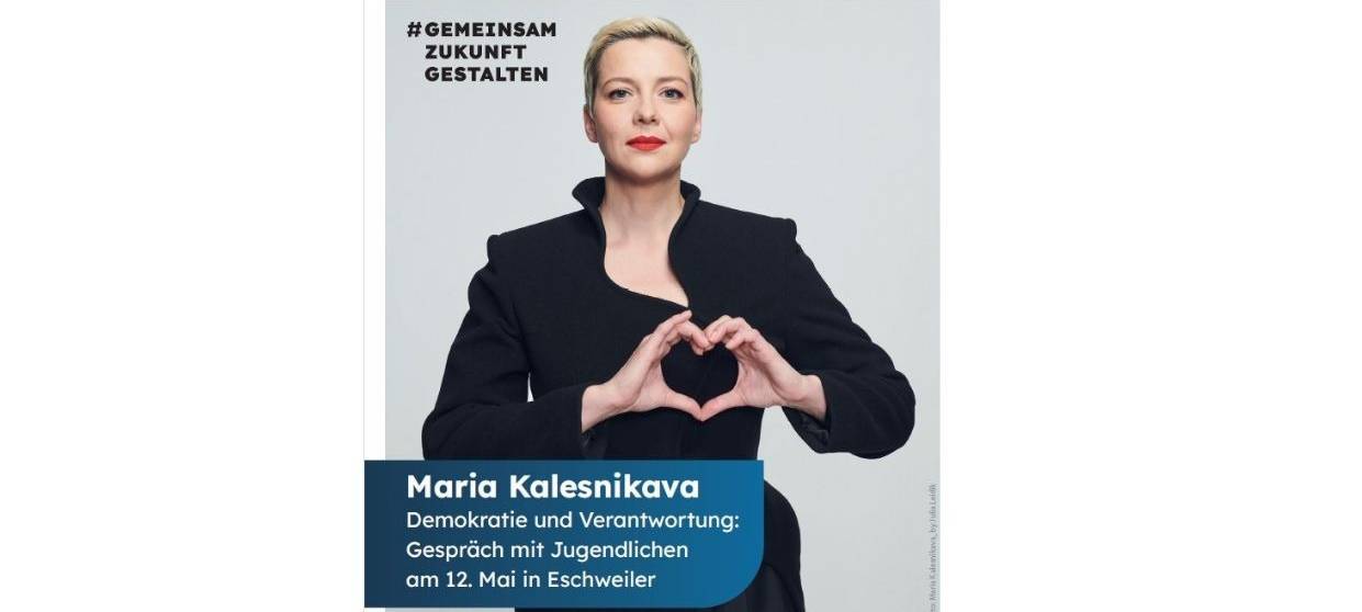 Schüler-Talk mit Kalesnikava: Jetzt anmelden!