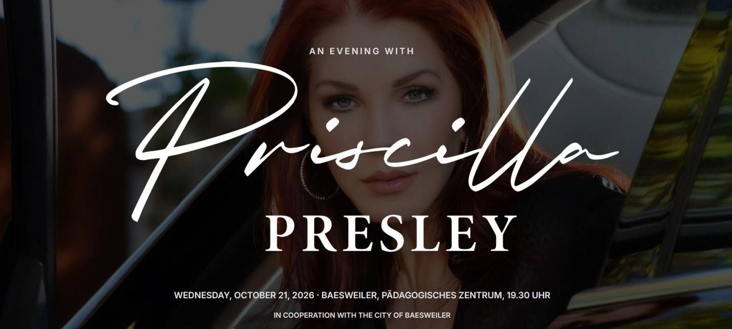 Elvis-Witwe Priscilla Presley besucht im Oktober Baesweiler