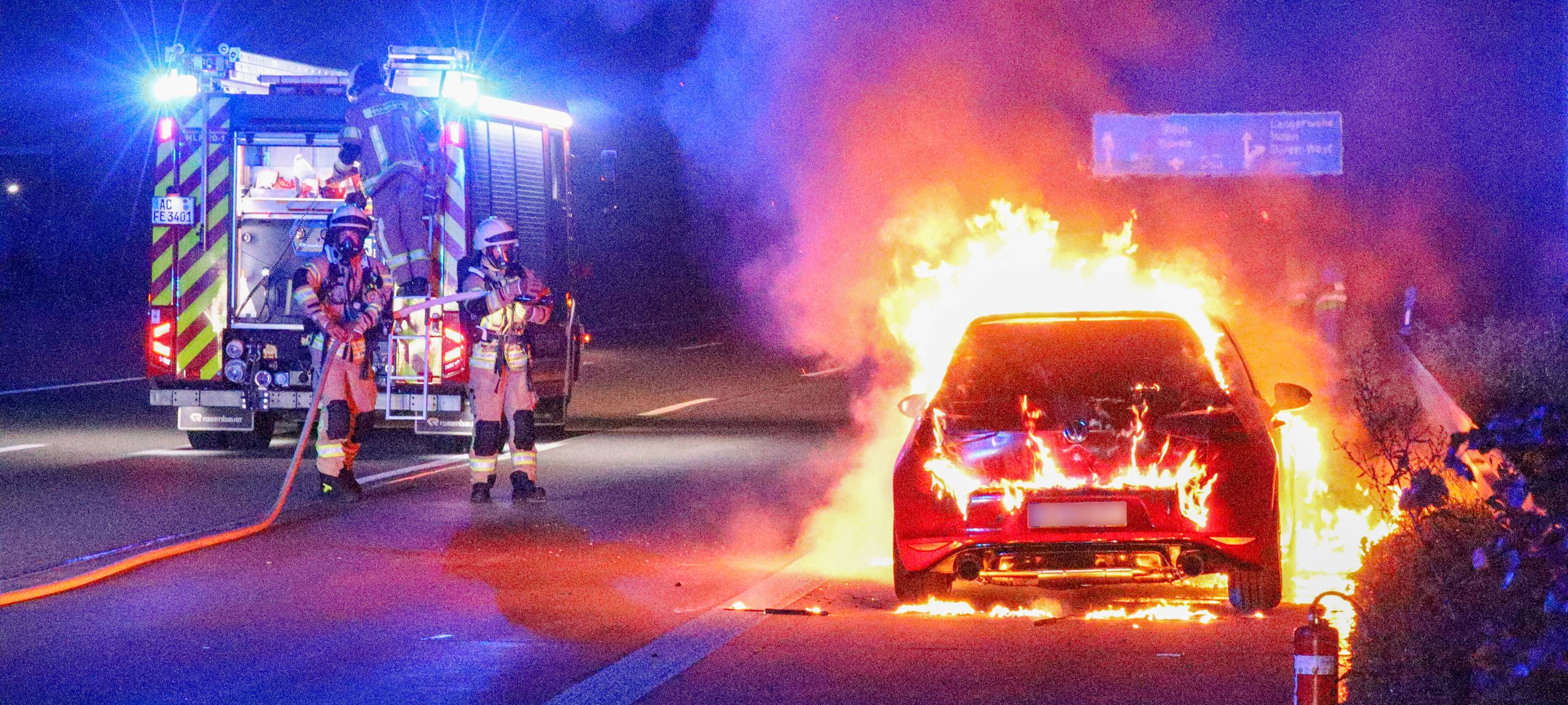 Zwei Einsätze auf der A4 bei Eschweiler
