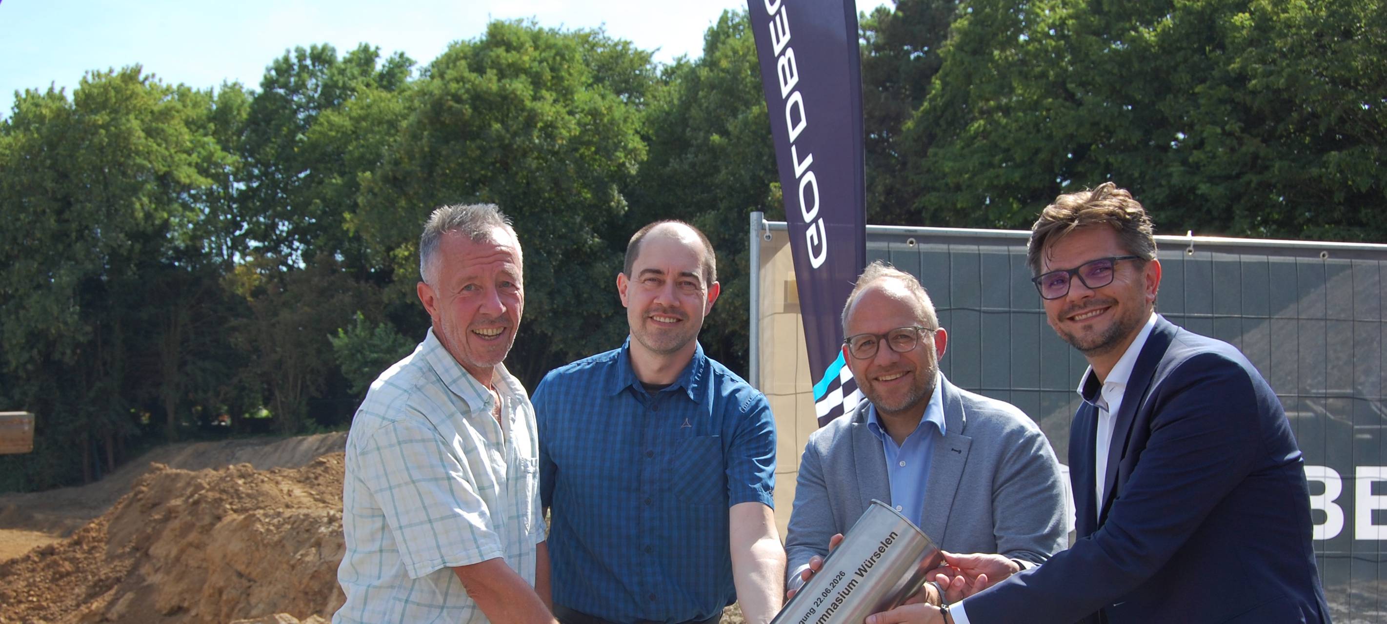 Würselen legt Grundstein für neues Gymnasium