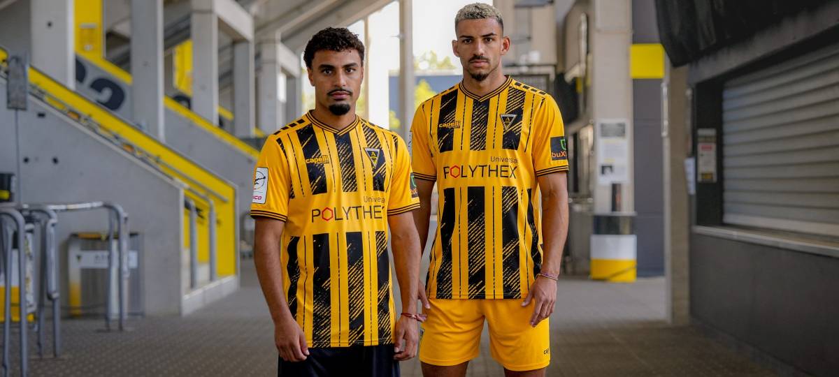 Alemannias neues Heimtrikot im klassischen Balkendesign