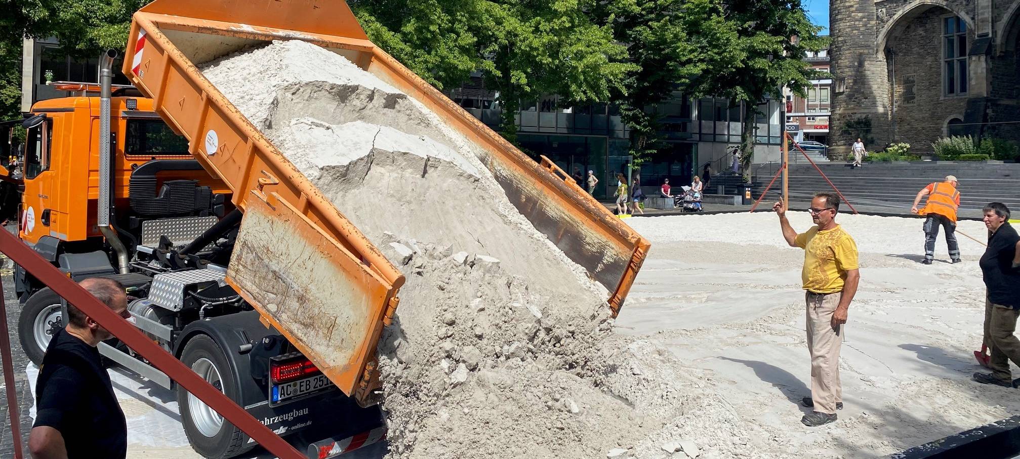 Archimedischer Sandkasten ab Freitag wieder auf Katschhof