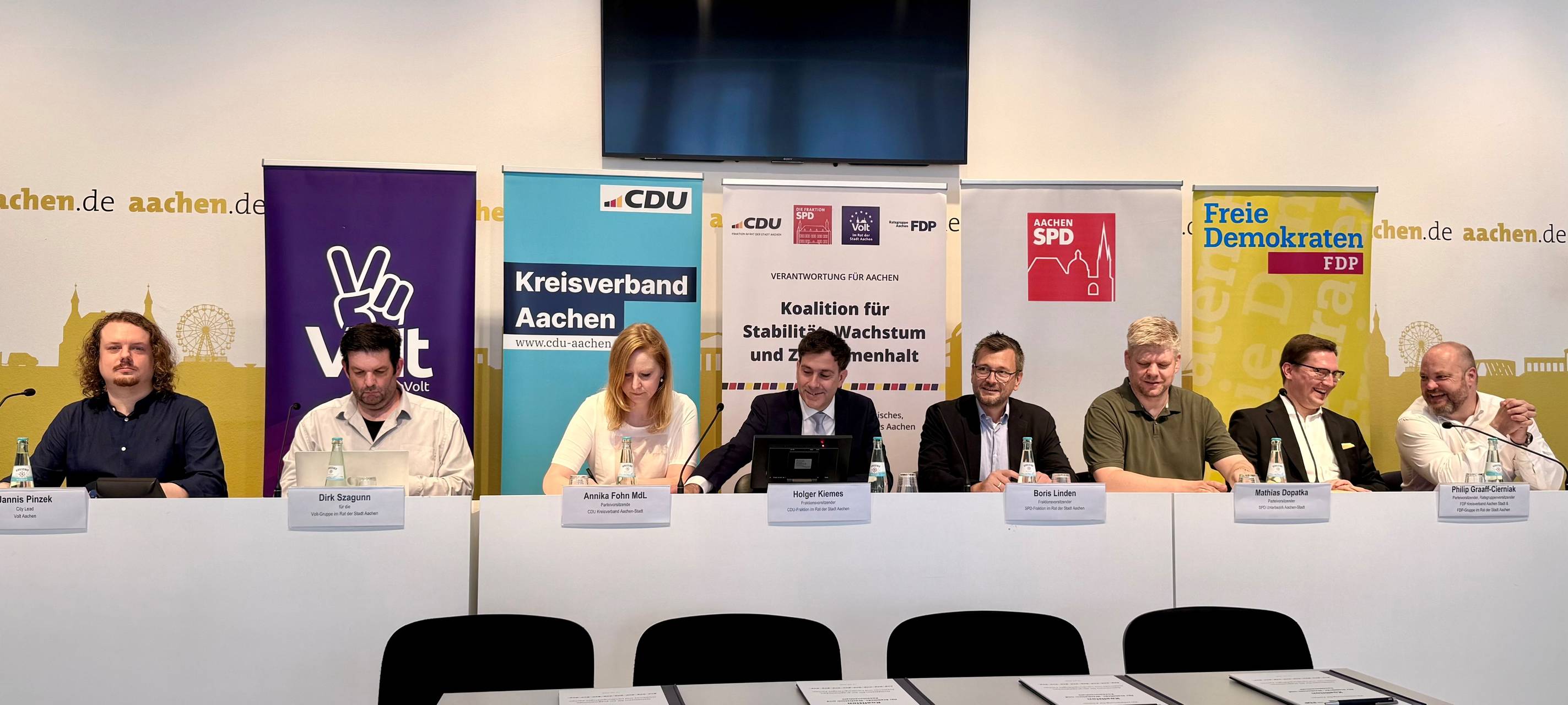 Vier Parteien regieren jetzt Aachens Stadtrat