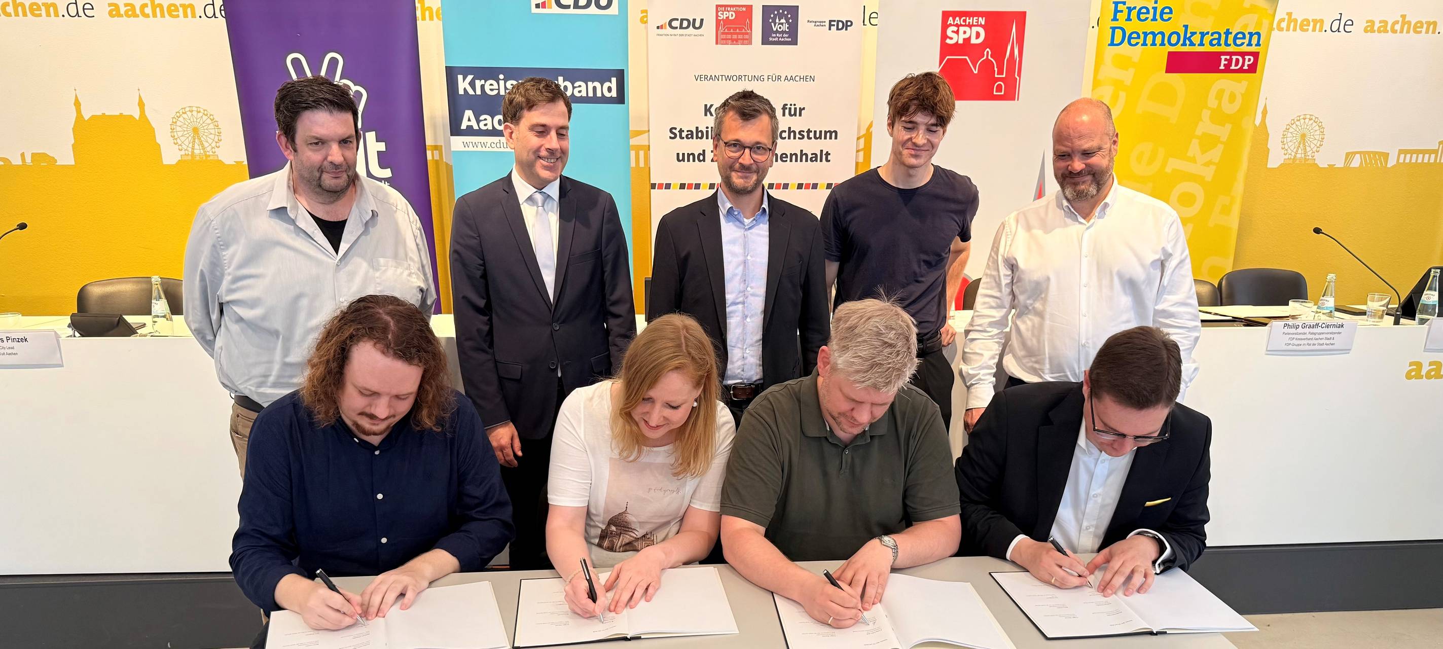 Vier Parteien regieren jetzt Aachens Stadtrat