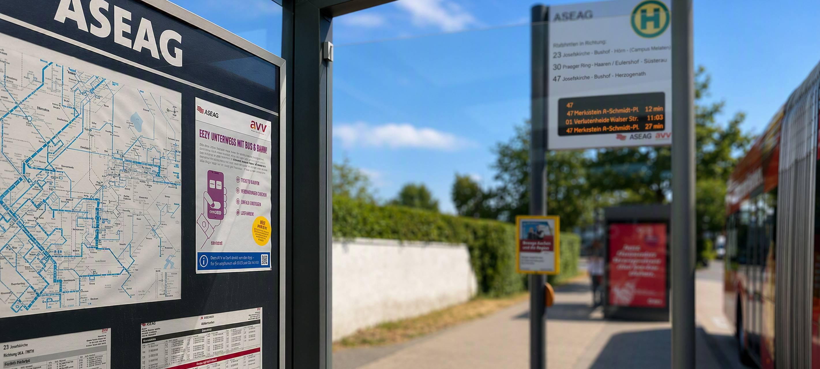 ASEAG: Vorbereitungen für Fahrplanwechsel am 2.9.