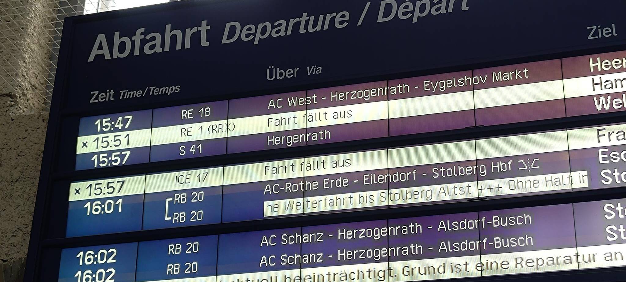 Kritik aus Aachen an DB-Ersatzkonzept