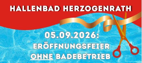 Hallenbad Kohlscheid: Eröffnung am 5./6. September