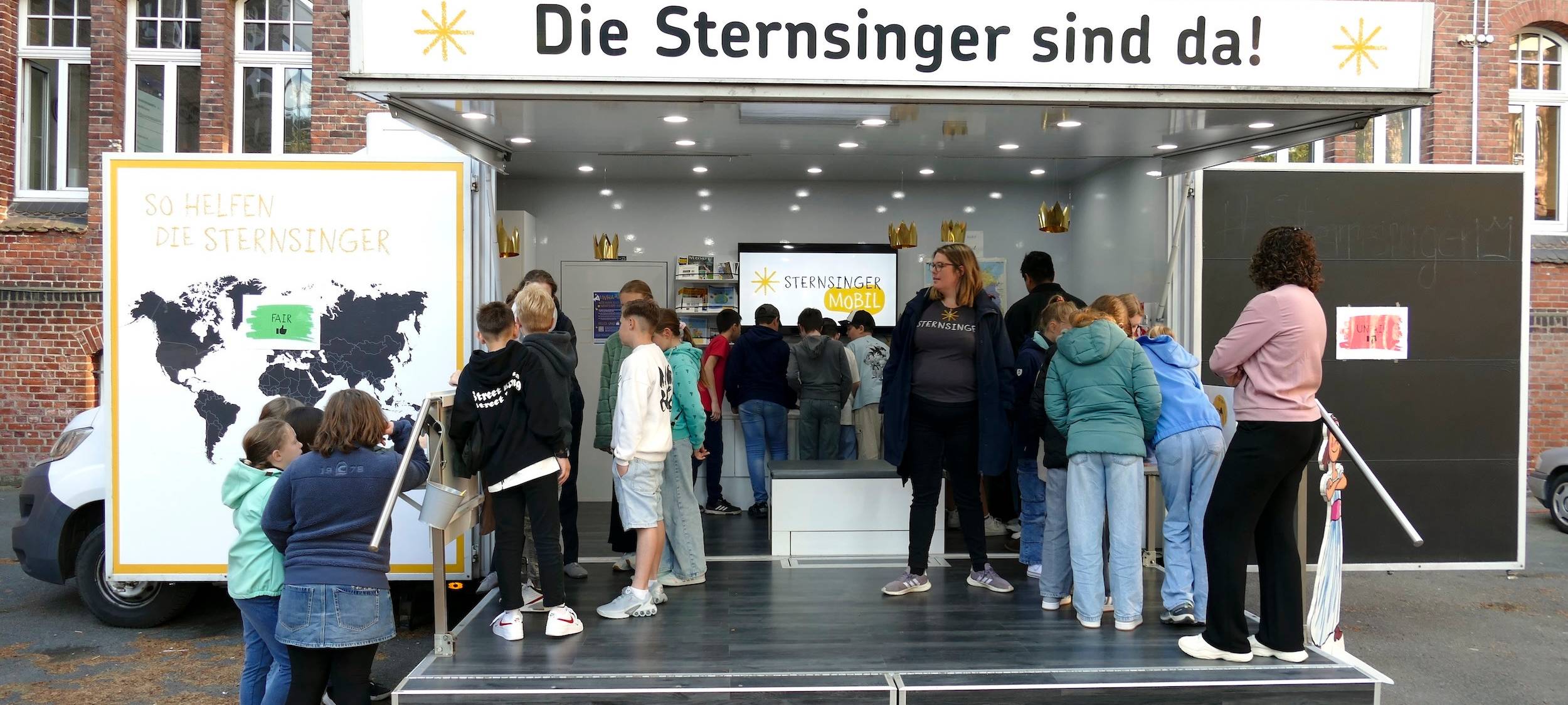 Sternsingermobil wieder auf Tour