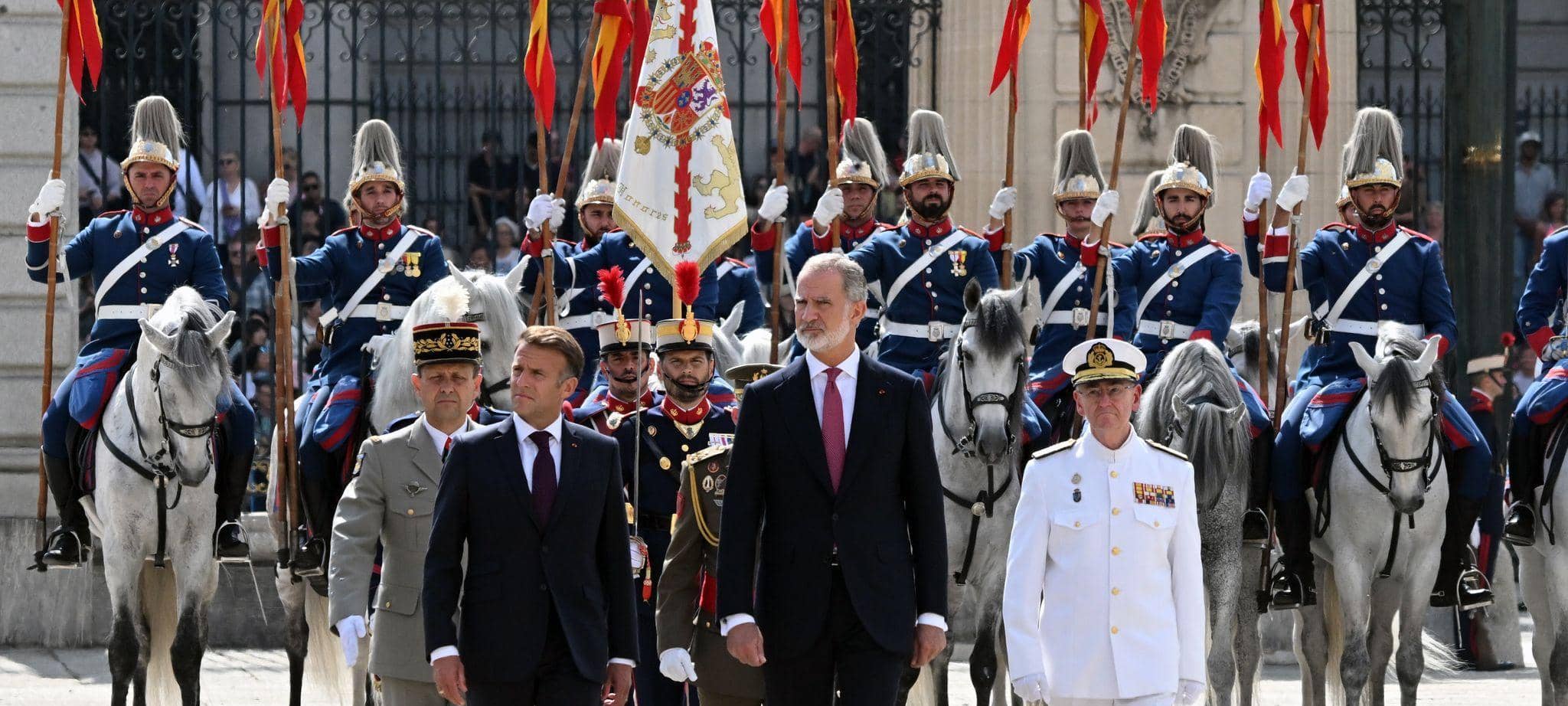 Frankreichs Präsident Macron zu Staatsbesuch in Spanien