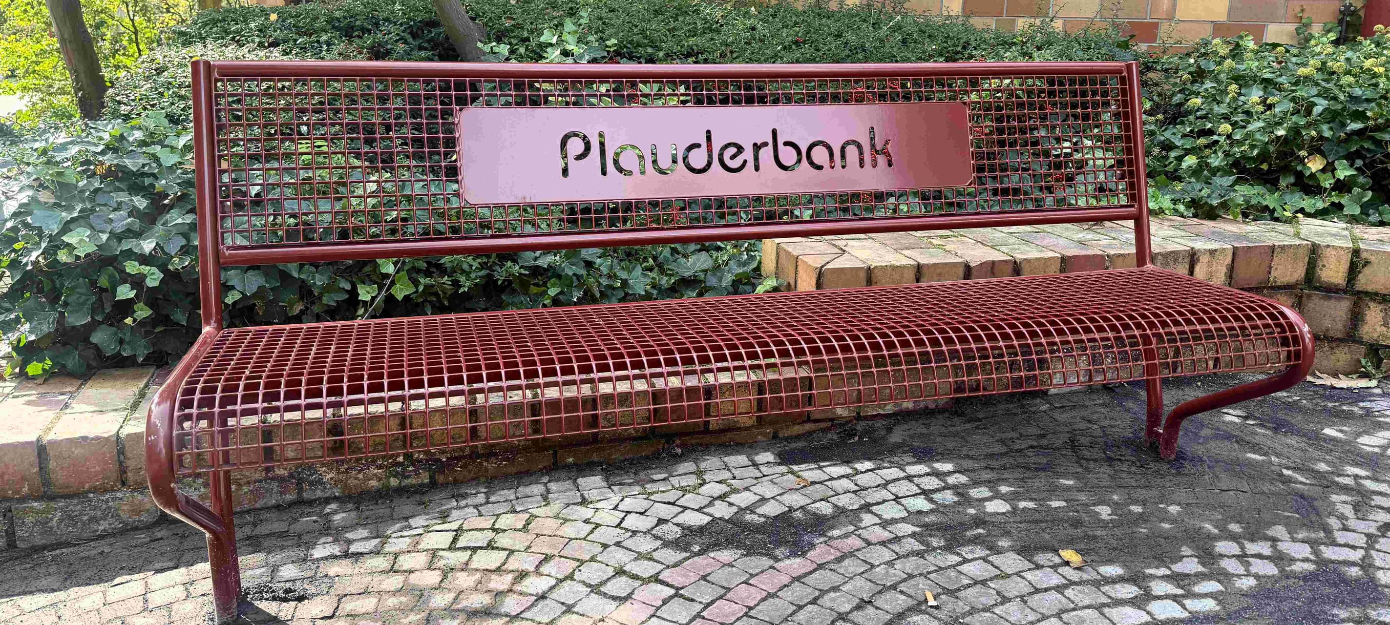 Neu in Würselen: Die "Plauderbank"