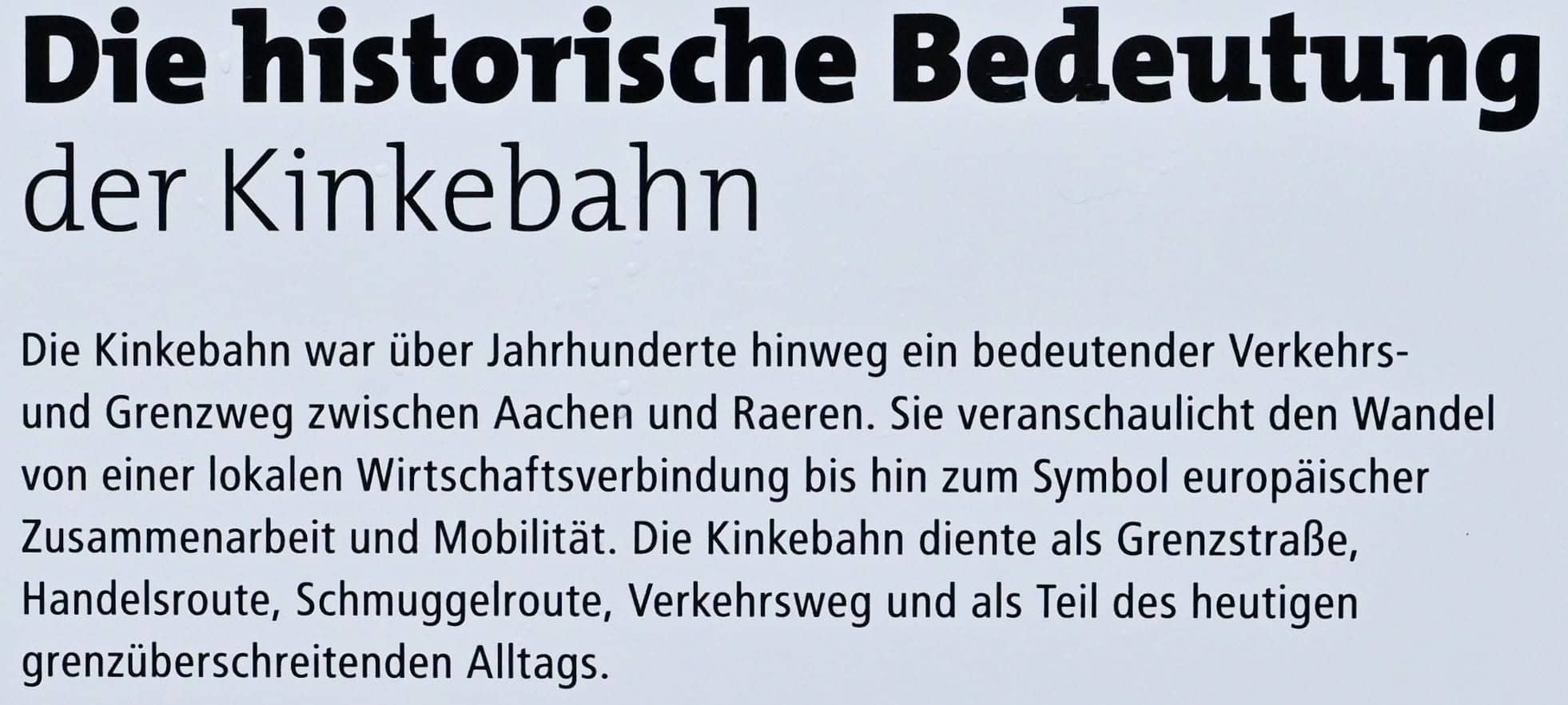 Erinnerung an die "Kinkebahn"