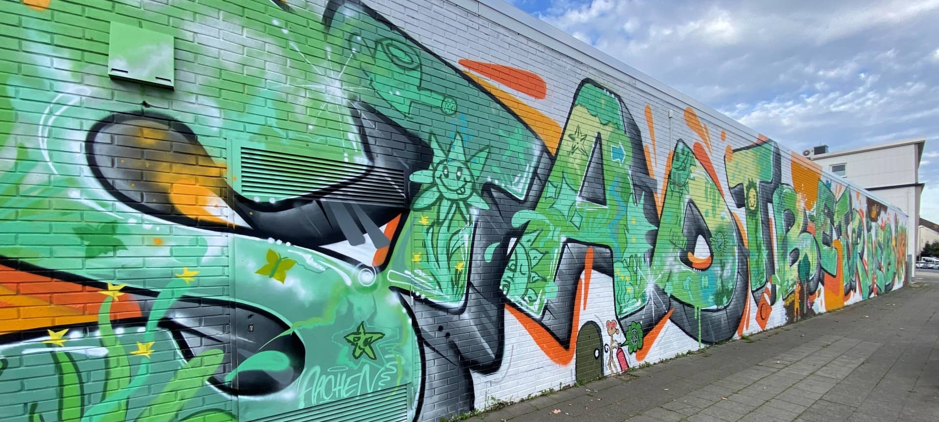 Graffiti beim Aachener Stadtbetrieb