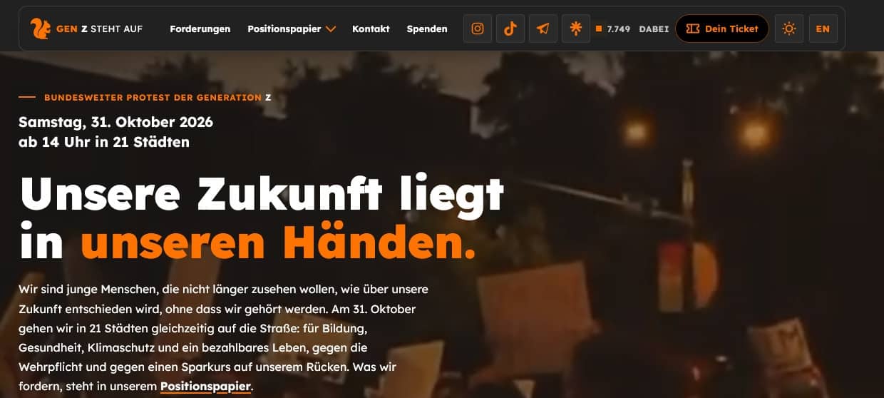 Keine Halloween-Proteste hier angekündigt