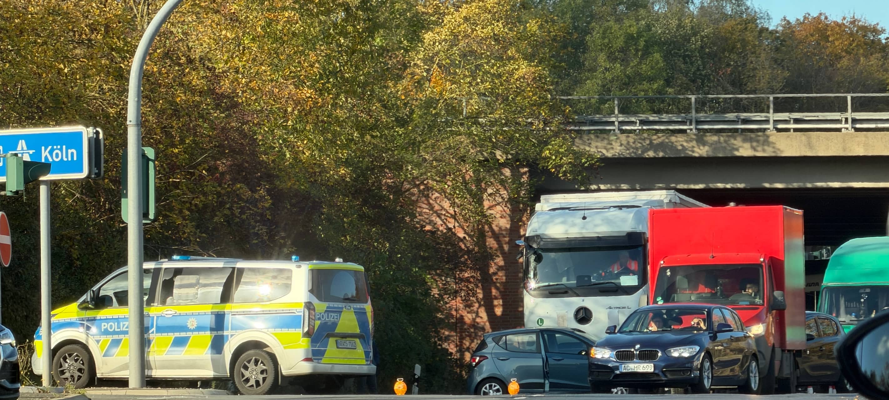 Unfall auf der Rue de Wattrelos