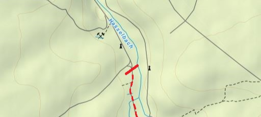 Brückensperrung im Solchbachtal in Stolberg