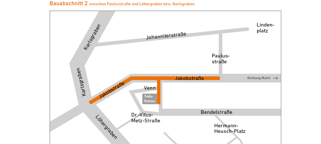 Jakobsviertel wird Großbaustelle