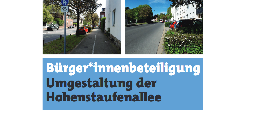 Pläne zur Hohenstaufenallee in Aachen