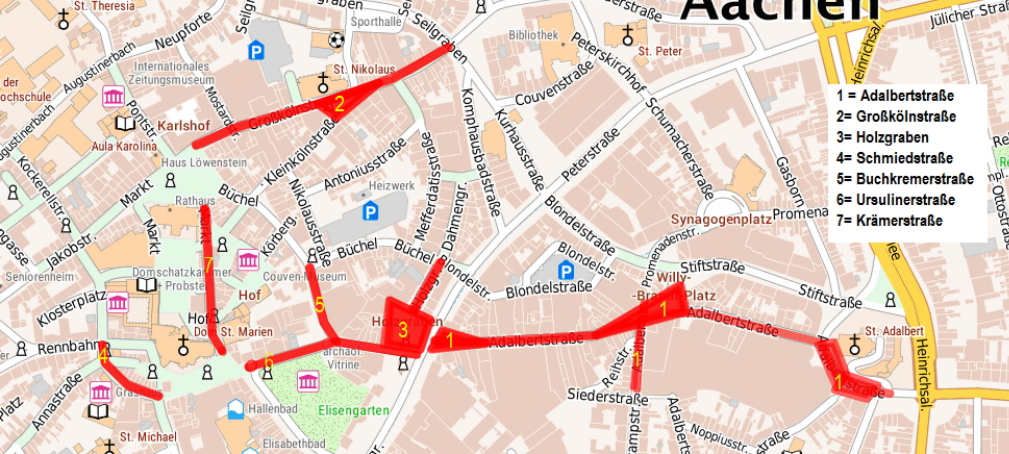 Maskenpflicht in Aachen erweitert