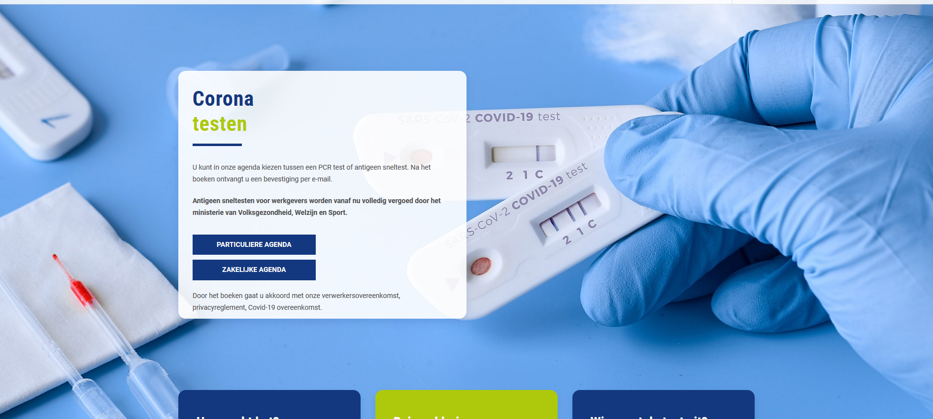 Schnelltestzentrum in Vaals