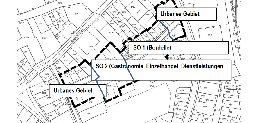 Antoniusstraße: Einzelhandel, Gastronomie und Prostitution