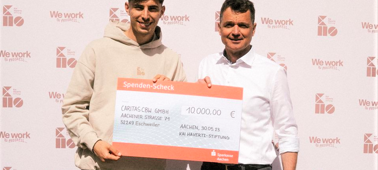Nationalspieler Kai Havertz spendet in der Heimat
