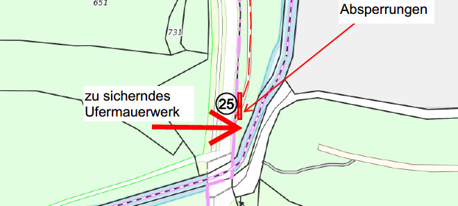 Sperrung Reit- und Wanderweg am Wurmufer Teuterhof