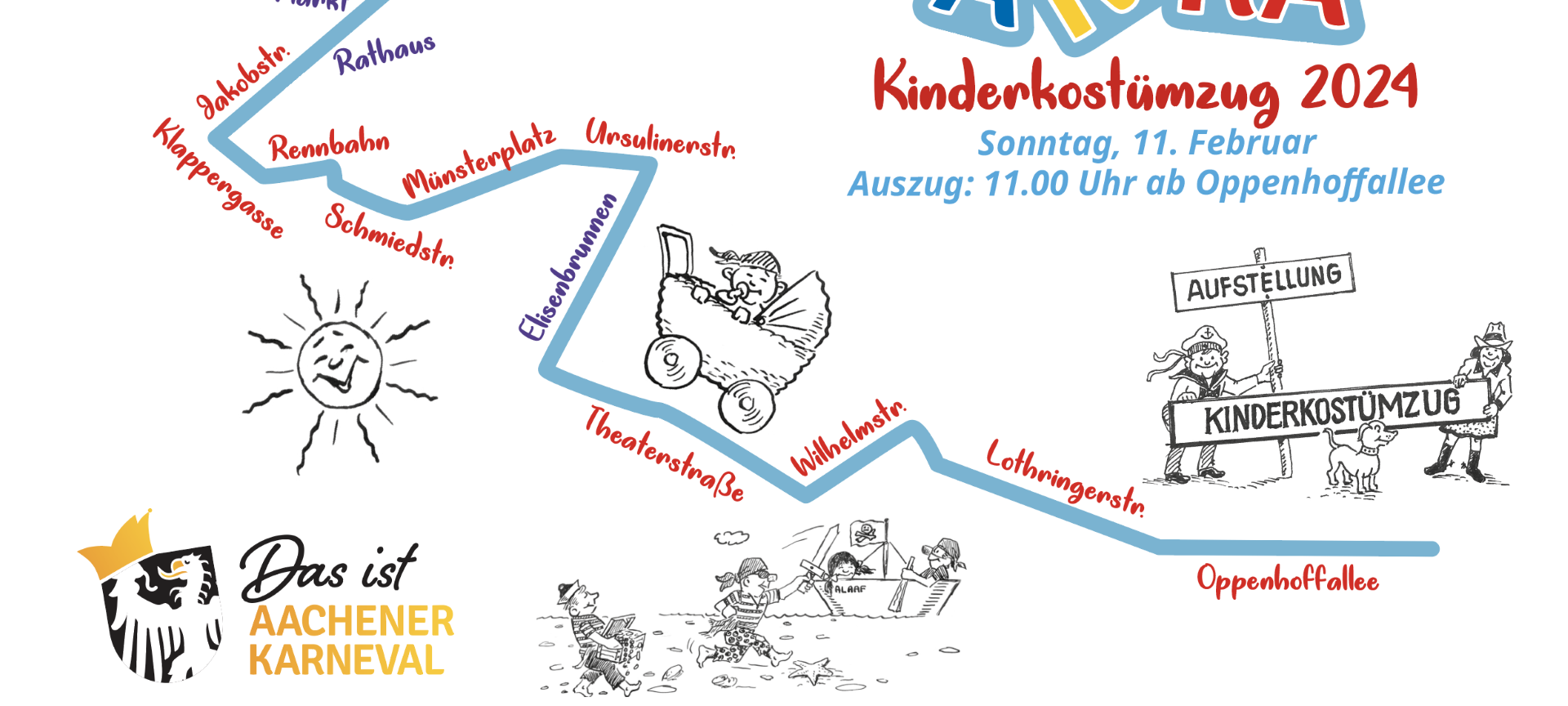 Aachen: Neuer Weg für Rosenmontagszug und Kinderkostümzug