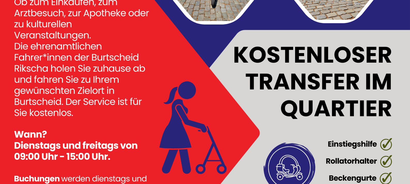 Rikscha-Projekt in Burtscheid gestartet