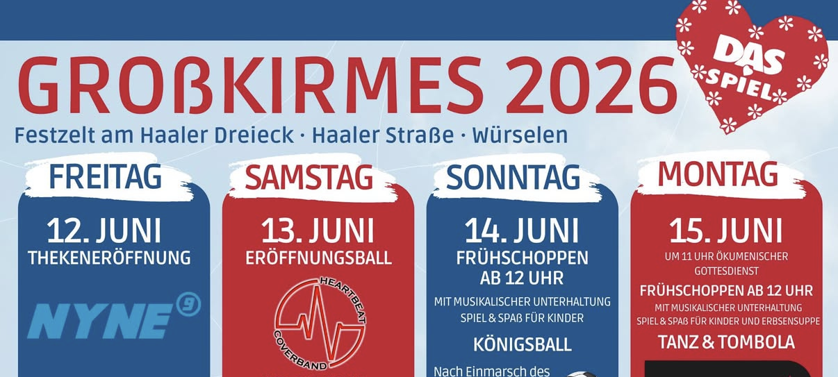 Feierwochenende in Würselen