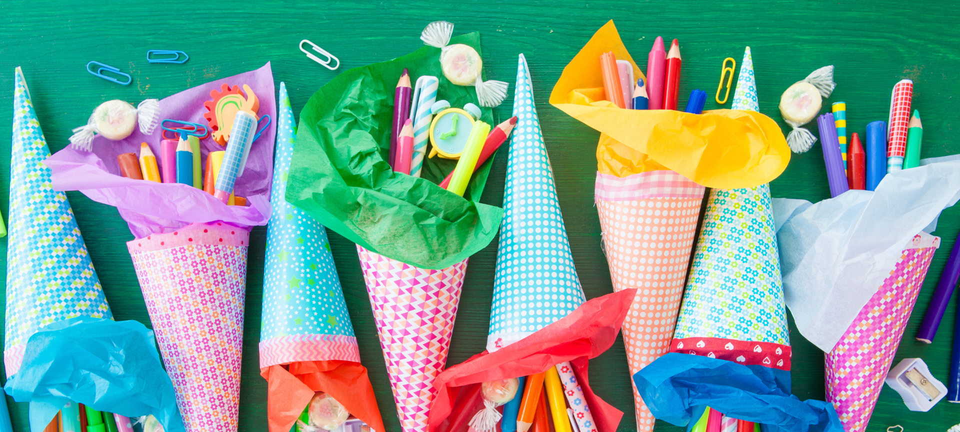 Gefüllte Schultüten