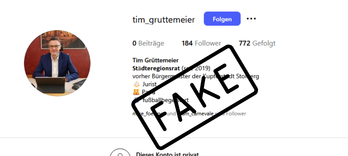Fake-Profile von Politikern