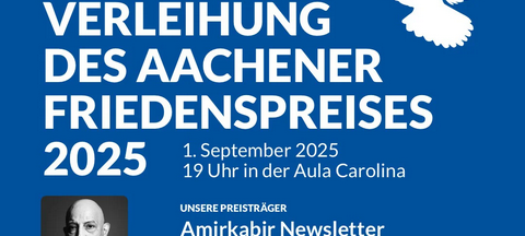 Verleihung des Aachener Friedenspreises 2025