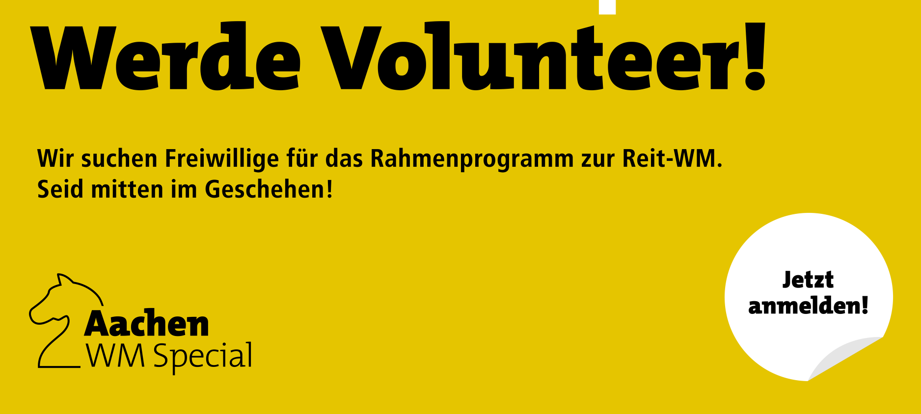 Aachen sucht WM-Volunteers